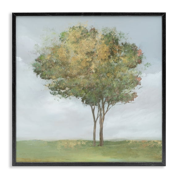 Stupell Industries Looming Spring Tree Bloom Black Framed Giclee Art design by Ian C., 12 x 12