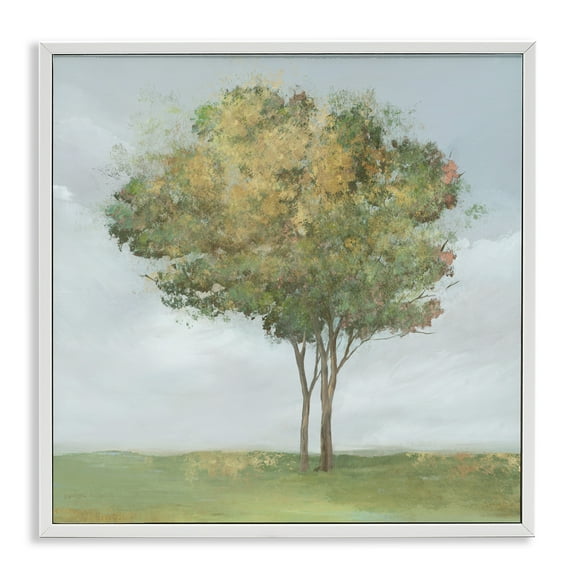 Stupell Industries Looming Spring Tree Bloom White Framed Giclee Art design by Ian C., 17 x 17