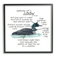 thumbnail image 1 of Stupell Industries Loon Water Bird Anatomy Chart Educational Wildlife Facts Graphic Art Black Framed Art Print Wall Art, Design by Dishique, 1 of 7
