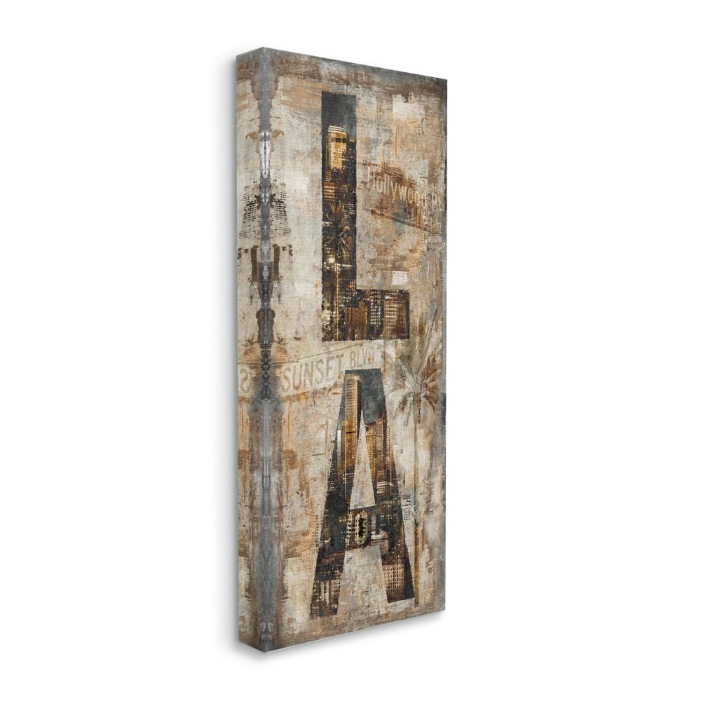 Stupell Industries Los Angeles Montage Collage Photograph Design Canvas Wall Art by Luke Wilson