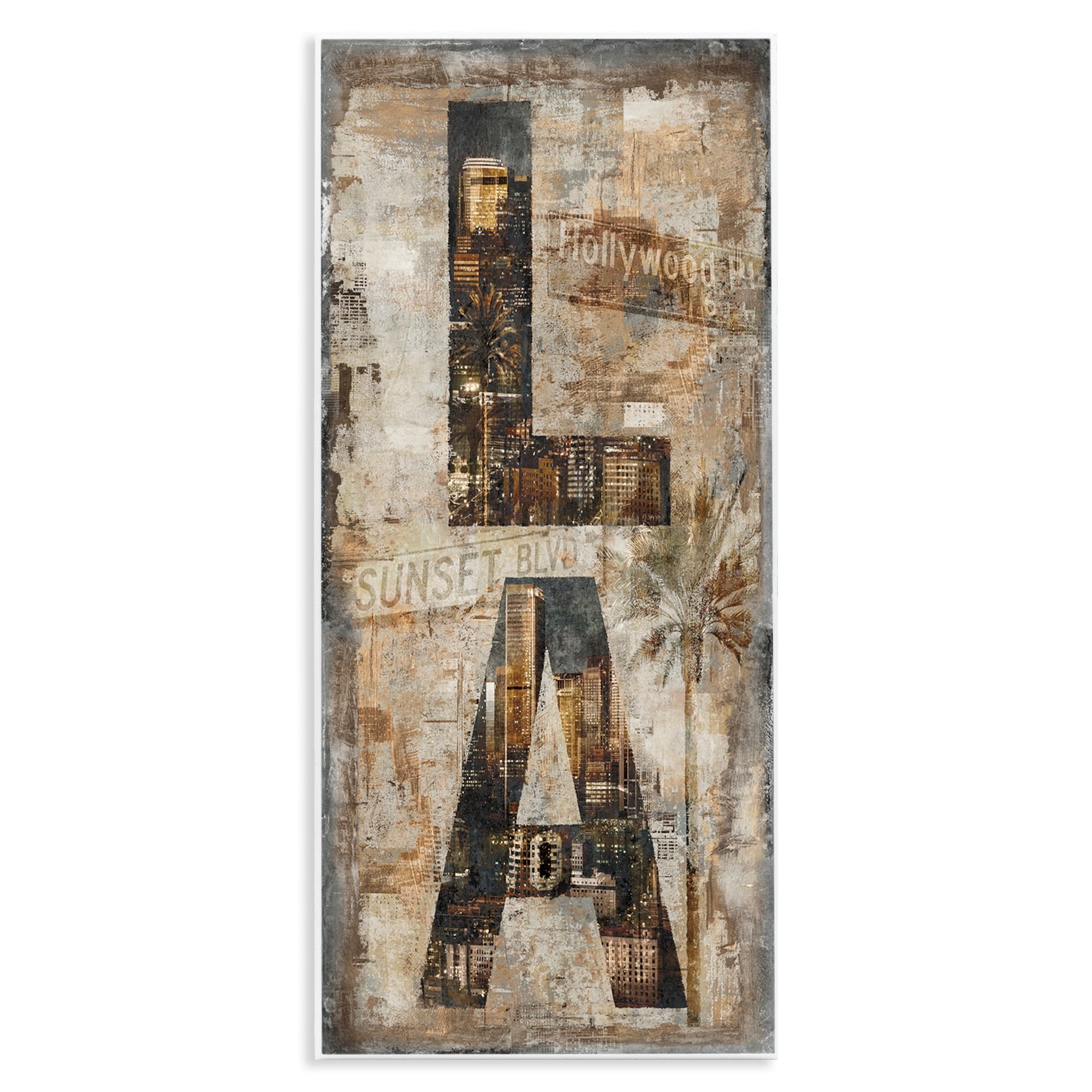 Stupell Industries Los Angeles Montage Collage Photograph Design Wall Plaque by Luke Wilson