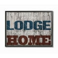 thumbnail image 1 of Stupell Industries Lost At The Lodge Funny Word Country Home Wood Textured Design Framed Giclee Texturized Art by Marcus Prime, 1 of 3