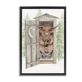 thumbnail image 1 of Stupell Industries Farmhouse Lost In Scroll Outhouse Black Floating Frame Canvas Art, 17 x 25, by Cindy Jacobs, 1 of 8