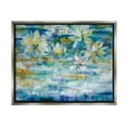 thumbnail image 1 of Stupell Industries Lotus Water Lilies Modern Pond Painting Luster Gray Floating Framed Canvas Print Wall Art, Design by Liz Jardine, 1 of 6