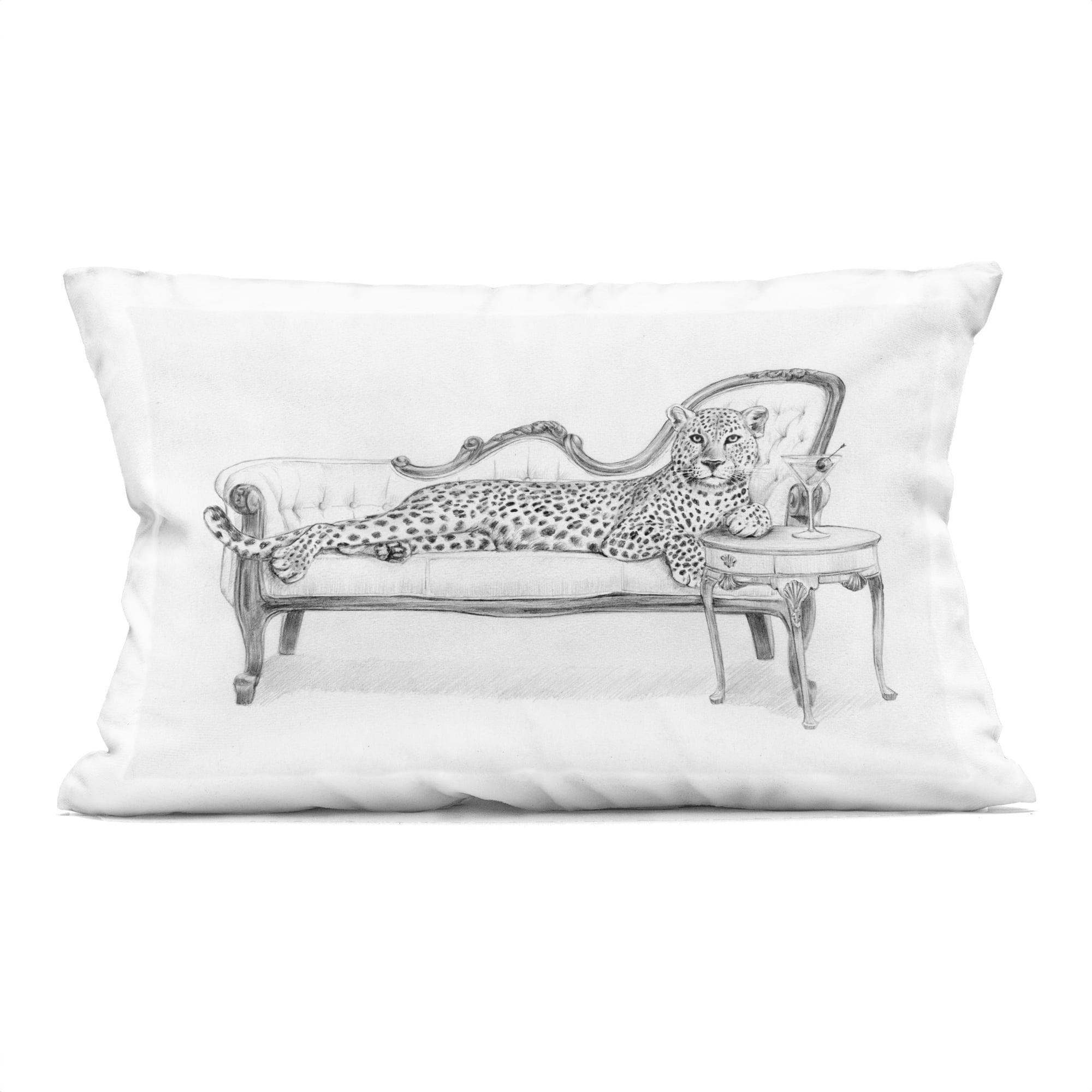 Stupell Industries Lounging Beast Cheetah Decorative Printed Throw Pillow, design by Victoria Barnes