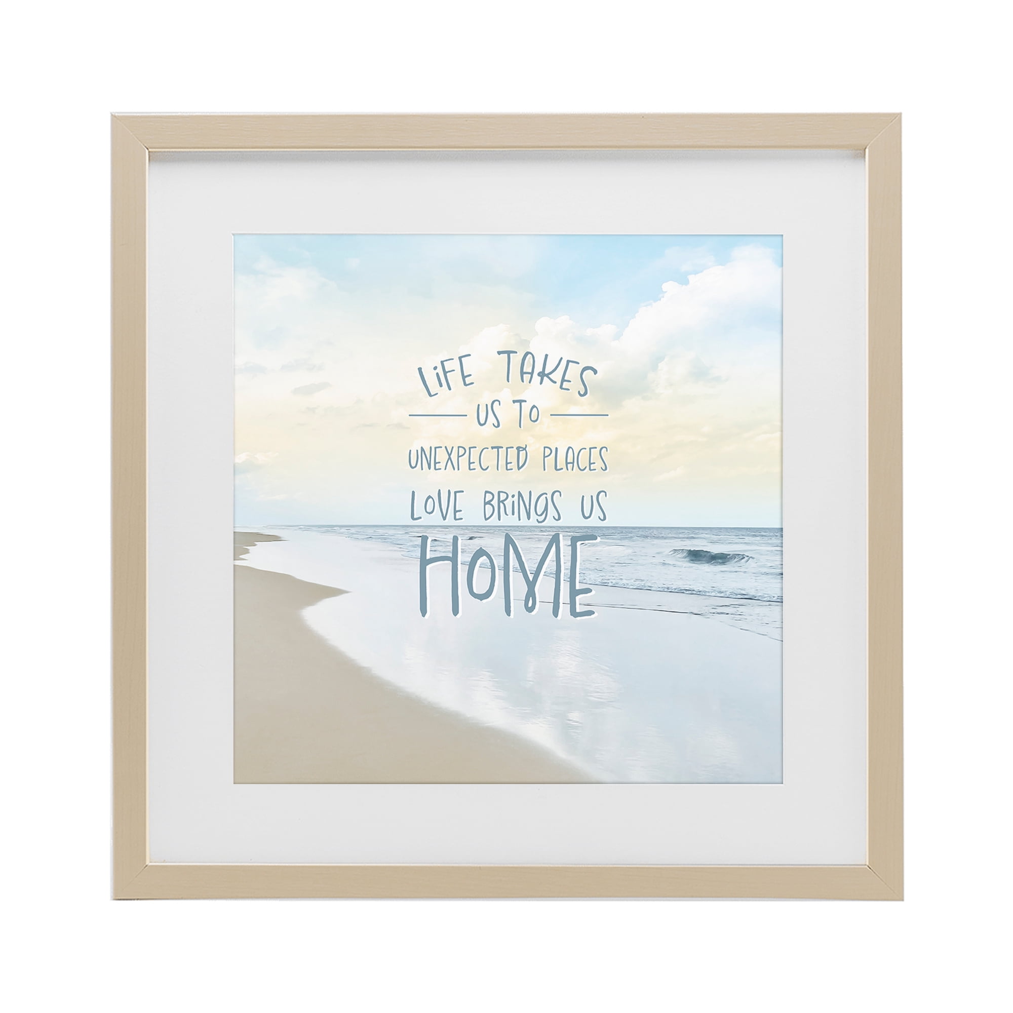 Stupell Industries Love Brings Us Home Inspiration Birch Framed Print Under Glass, design by Natalie Carpentieri