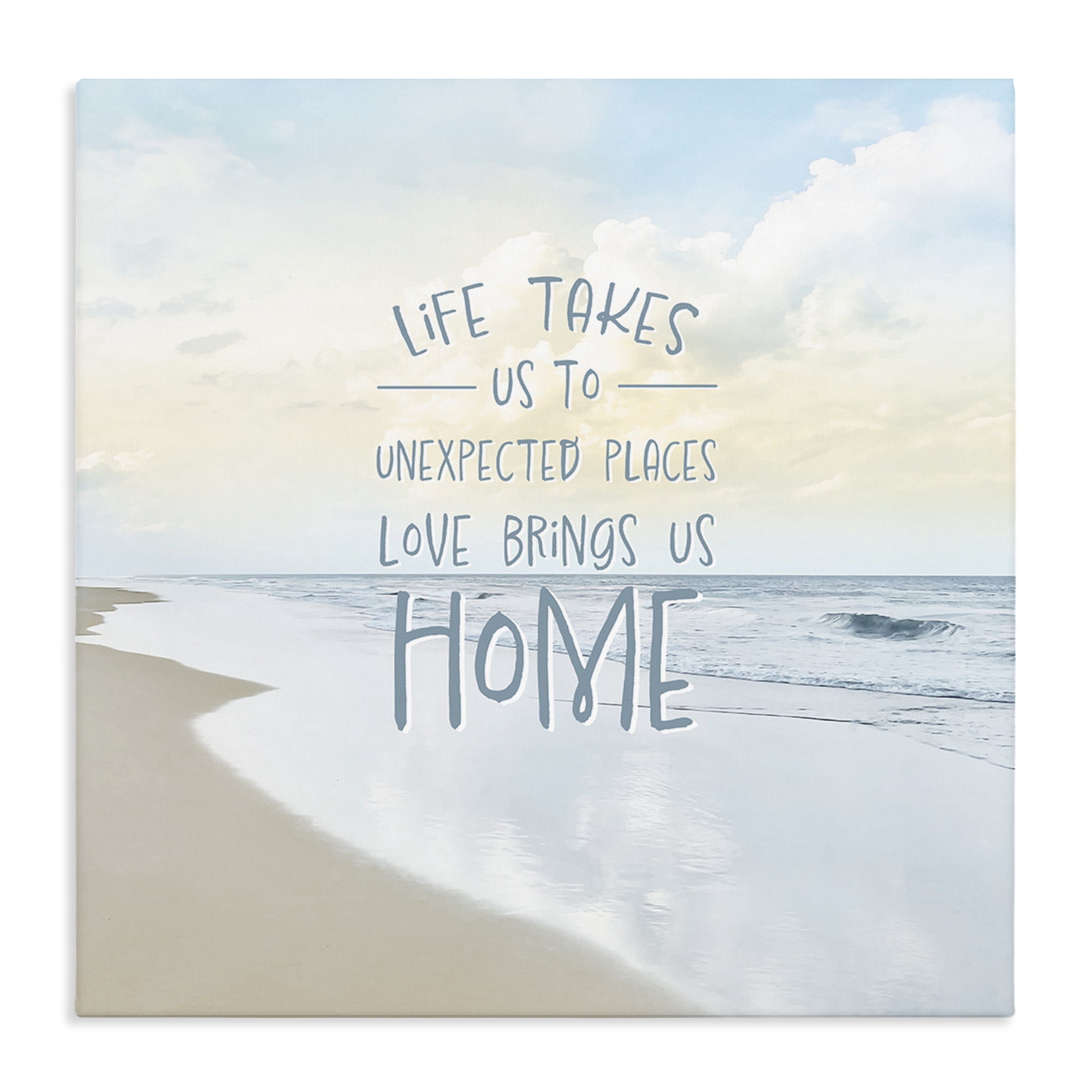 Stupell Industries Love Brings Us Home Inspiration Canvas Wall Art, design by Natalie Carpentieri