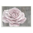 thumbnail image 1 of Stupell Industries Love Flower Pink Gray Texture Painting Wall Plaque by Ziwei Li, 1 of 1