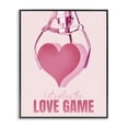 thumbnail image 1 of Stupell Industries Love Game with Heart Typography Painting Black Framed Art Print Wall Art, 24 x 30, 1 of 10