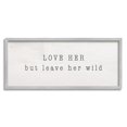 thumbnail image 1 of Stupell Industries Love Her Leave Her Wild Minimal Romantic Sentiment Inspirational Painting Gray Framed Art Print Wall Art, 13 x 30, 1 of 5