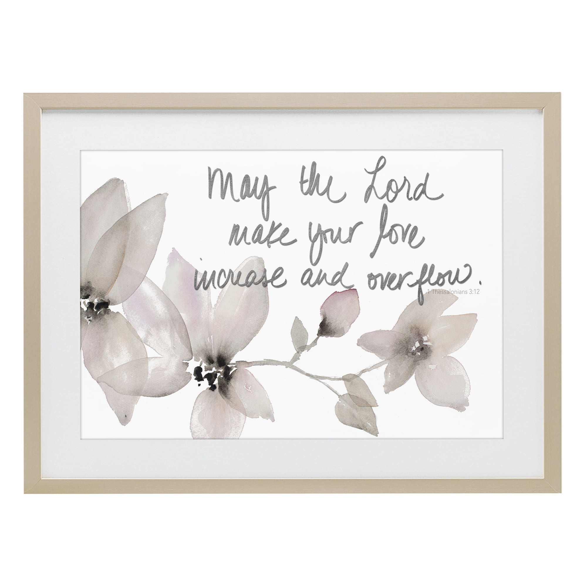 Stupell Industries Love Increase & Overflow Birch Framed Print Under Glass, design by Lanie Loreth