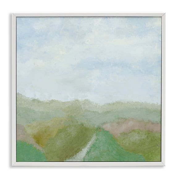 Stupell Industries Love Is My Valley White Framed Giclee Art design by J:L Design, 12 x 12