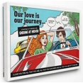 thumbnail image 1 of Stupell Industries Love Journey Vintage Comic Book Design Canvas Wall Art by Ester Kay, 1 of 5