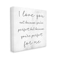 thumbnail image 1 of Stupell Industries Love Not Perfect Inspirational Family Word Design, 36 x 36,Design by Daphne Polselli, 1 of 5