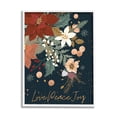 thumbnail image 1 of Stupell Industries Love Peace Joy Winter Florals Seasonal Sentiment, 16 x 20, Designed by Andrea Jasid Grassi, 1 of 6
