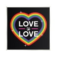 thumbnail image 1 of Stupell Industries Love Rainbow Heart Pride Holiday Painting Unframed Art Print Wall Art, 1 of 6