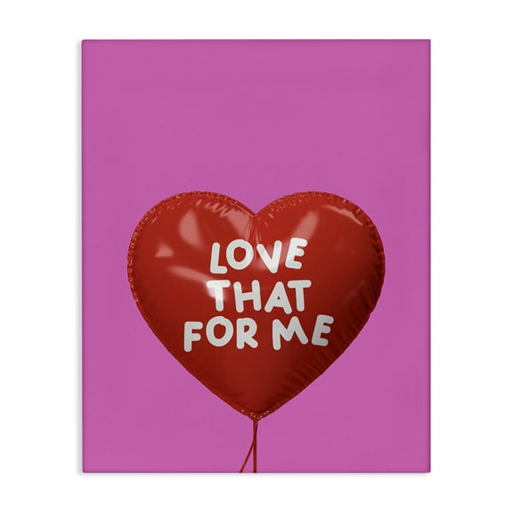 Stupell Industries Love That For Me Heart Quotes and Sayings Painting Wrapped Canvas Canvas Art Print Wall Art, 36 x 48