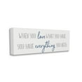 thumbnail image 1 of Stupell Industries Love What You Have Quaint Phrase Blue Grey, 10 x 24, Designed by Anna Quach, 1 of 5