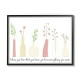 thumbnail image 1 of Stupell Industries Love What You Have Uplifting Quote Mixed Flowers Graphic Art Black Framed Art Print Wall Art, Design by Kim Allen, 1 of 5