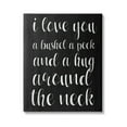 thumbnail image 1 of Stupell Industries Love You Bushel Peck Hug Around Neck Phrase, 30 x 40, Design by Daphne Polselli, 1 of 6