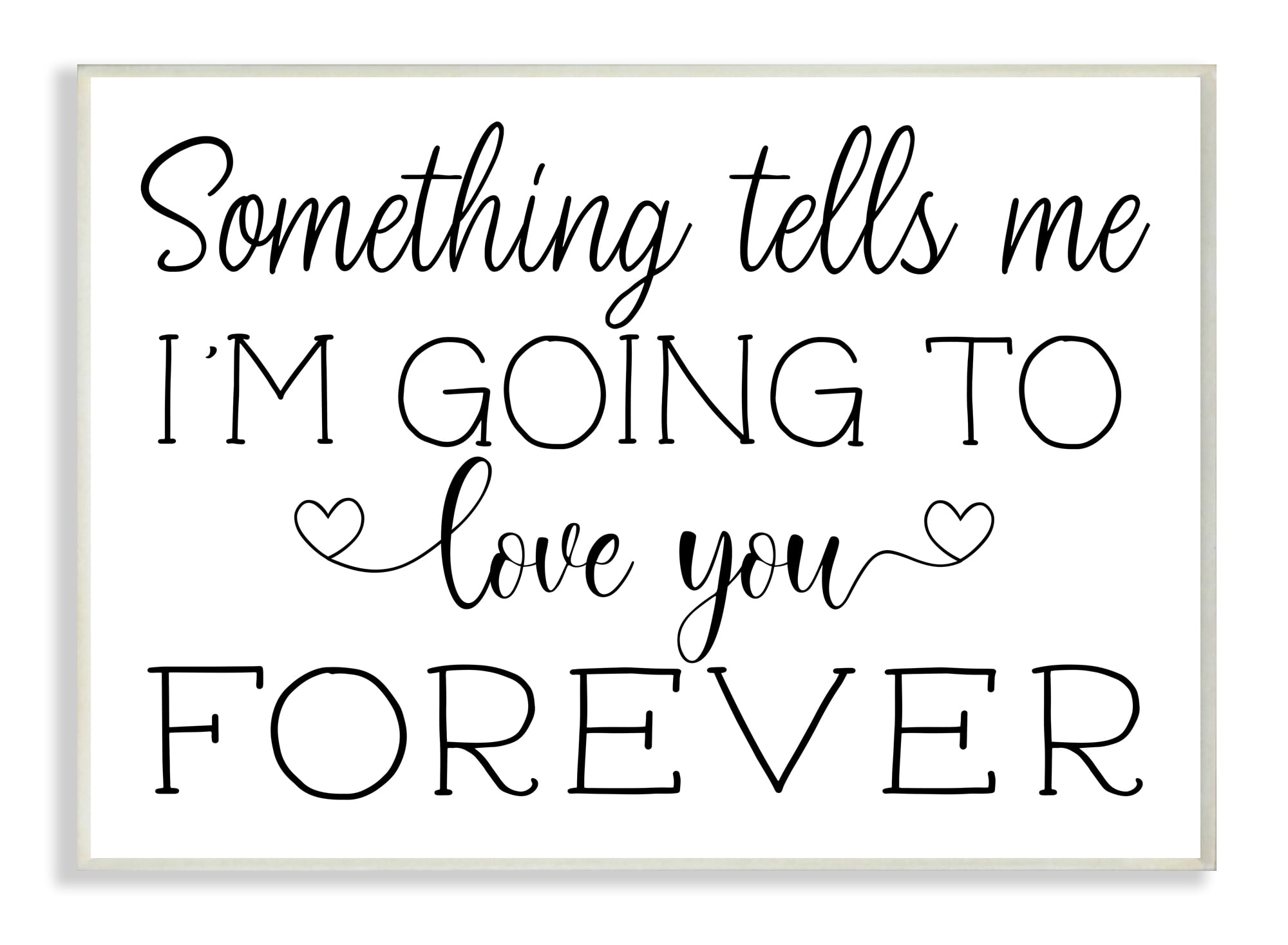 Stupell Industries Love You Forever Quote Minimal Romantic Sentiments Wall  Plaque, 13 x 19, Design by AE Design, image size:2000x1467