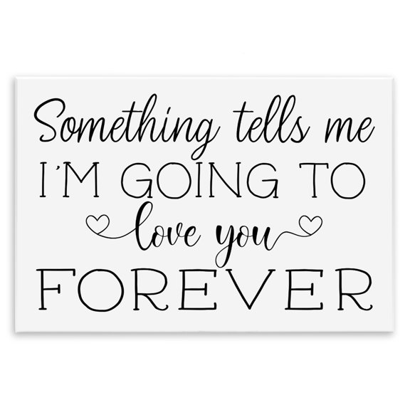 Stupell Industries Traditional Love You Forever Quote Minimal Romantic Sentiments Wall Plaque Art, 19 x 13, by AE Design