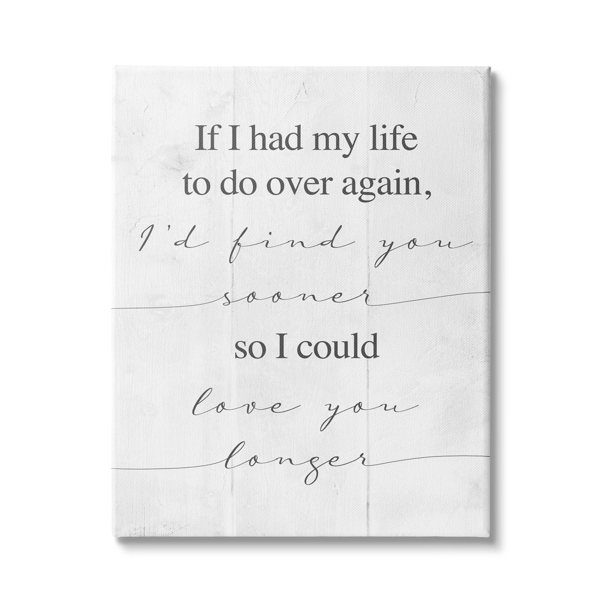 Stupell Industries Love You Longer Motivational Phrase Positive Romantic Attitude, 16 x 20, Design by Daphne Polselli