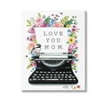 thumbnail image 1 of Stupell Industries Love You Mom Typewriter Botanical & Floral Painting Gallery Wrapped Canvas Art Print Wall Art, 30 x 40, 1 of 8