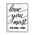 thumbnail image 1 of Stupell Industries Love You Most Romantic Rustic Word Design Design by Daphne Polselli, 1 of 5