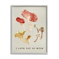 thumbnail image 1 of Stupell Industries Love You So Mush Pun Botanical & Floral Painting Gray Framed Art Print Wall Art, 16 x 20, 1 of 9