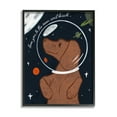 thumbnail image 1 of Stupell Industries Love You To Moon Sentiment Kid's Dog Astronaut Outer Space Painting Black Framed Art Print Wall Art, 11 x 14, 1 of 7