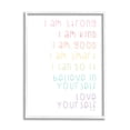 thumbnail image 1 of Stupell Industries Love Yourself Confidence Phrases Inspirational Painting White Framed Art Print Wall Art, 24 x 30, 1 of 9