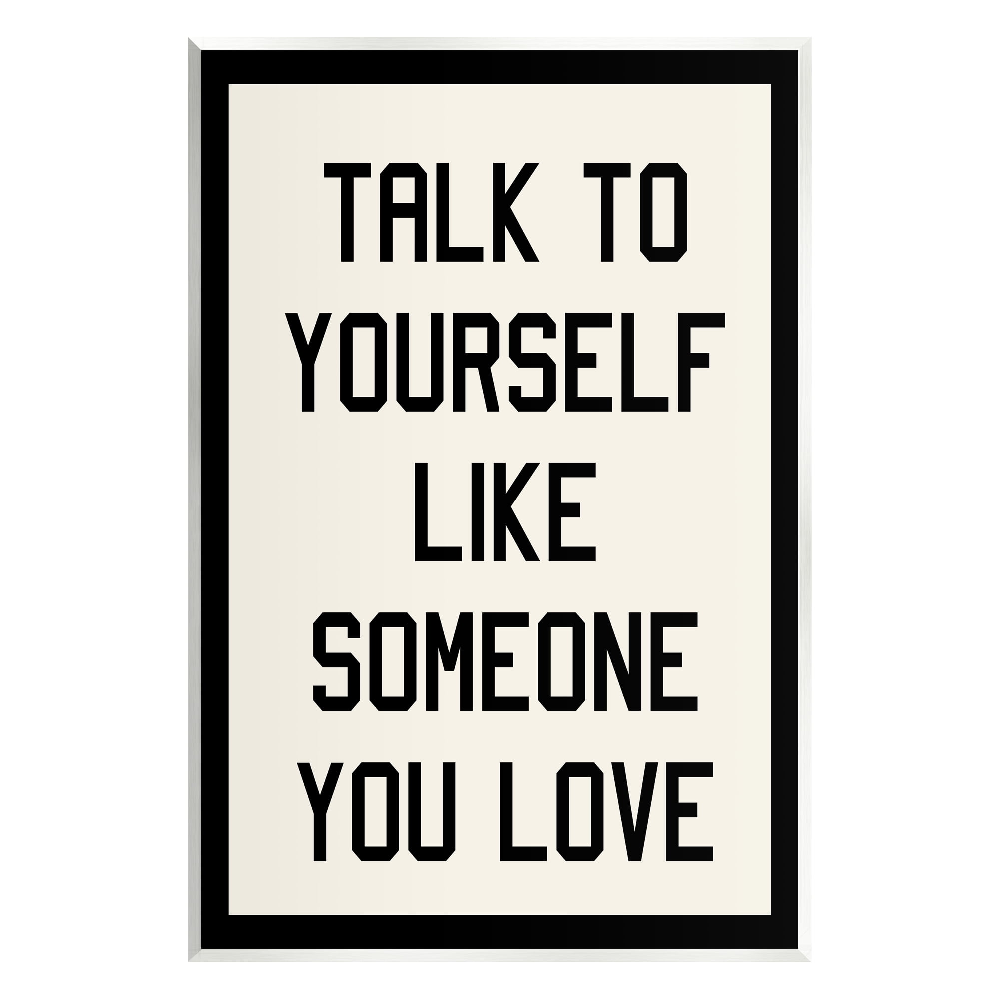 Stupell Industries Love Yourself Phrase Inspirational Painting Unframed Art Print Wall Art, 13 x 19
