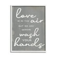 thumbnail image 1 of Stupell Industries Love and Germs in Air Wash Your Hands Phrase, 16 x 20, Design by Daphne Polselli, 1 of 7