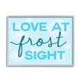thumbnail image 1 of Stupell Industries Love at Frost Sight Pun Holiday Painting Gray Framed Art Print Wall Art, 14 x 11, 1 of 9