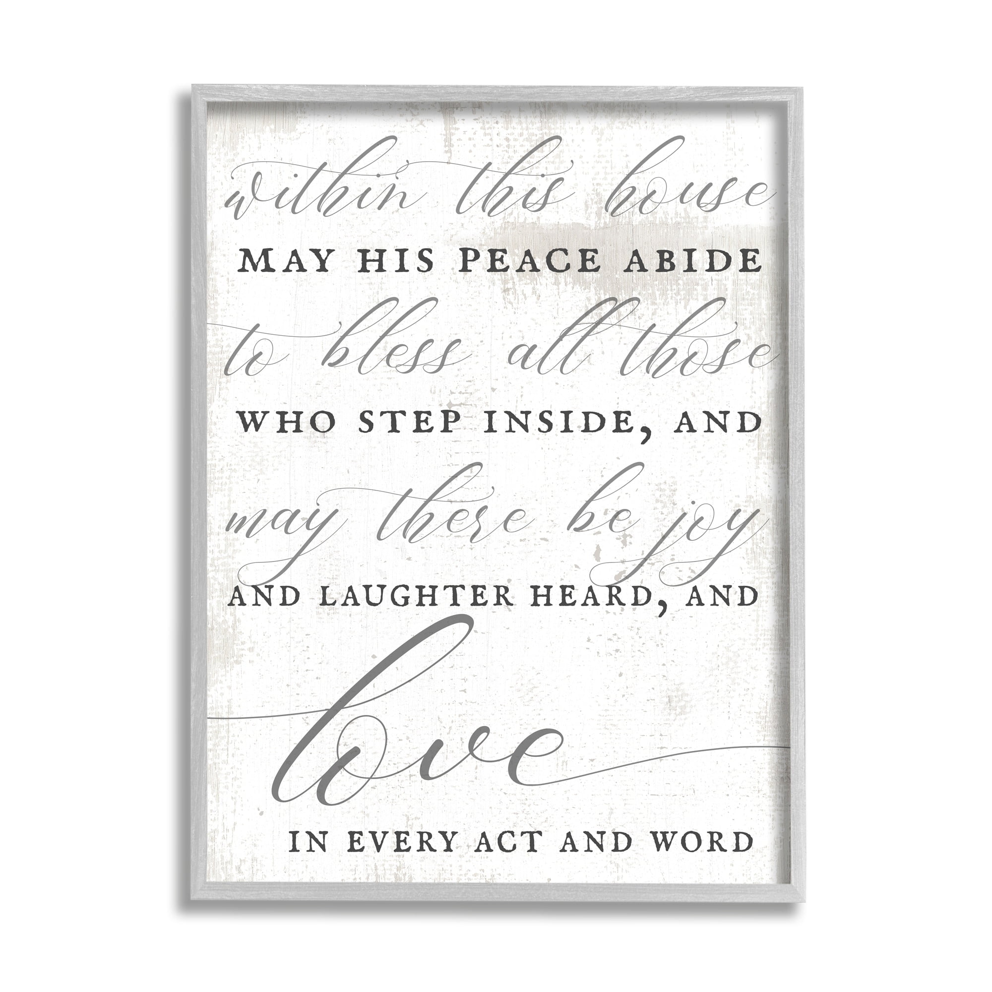 Stupell Industries Love in Every Act and Word Family Greeting, 24 x 30, Design by Daphne Polselli