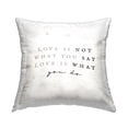 thumbnail image 1 of Stupell Industries Love is What You Do Phrase Square Decorative Printed Throw Pillow, 18 x 18, 1 of 6