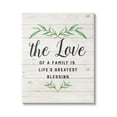thumbnail image 1 of Stupell Industries Love of Family Life's Greatest Blessing Motivational Phrase, 24 x 30, Design by Amanda Murray, 1 of 5
