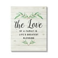 thumbnail image 1 of Stupell Industries Love of Family Life's Greatest Blessing Motivational Phrase, 30 x 40, Design by Amanda Murray, 1 of 6