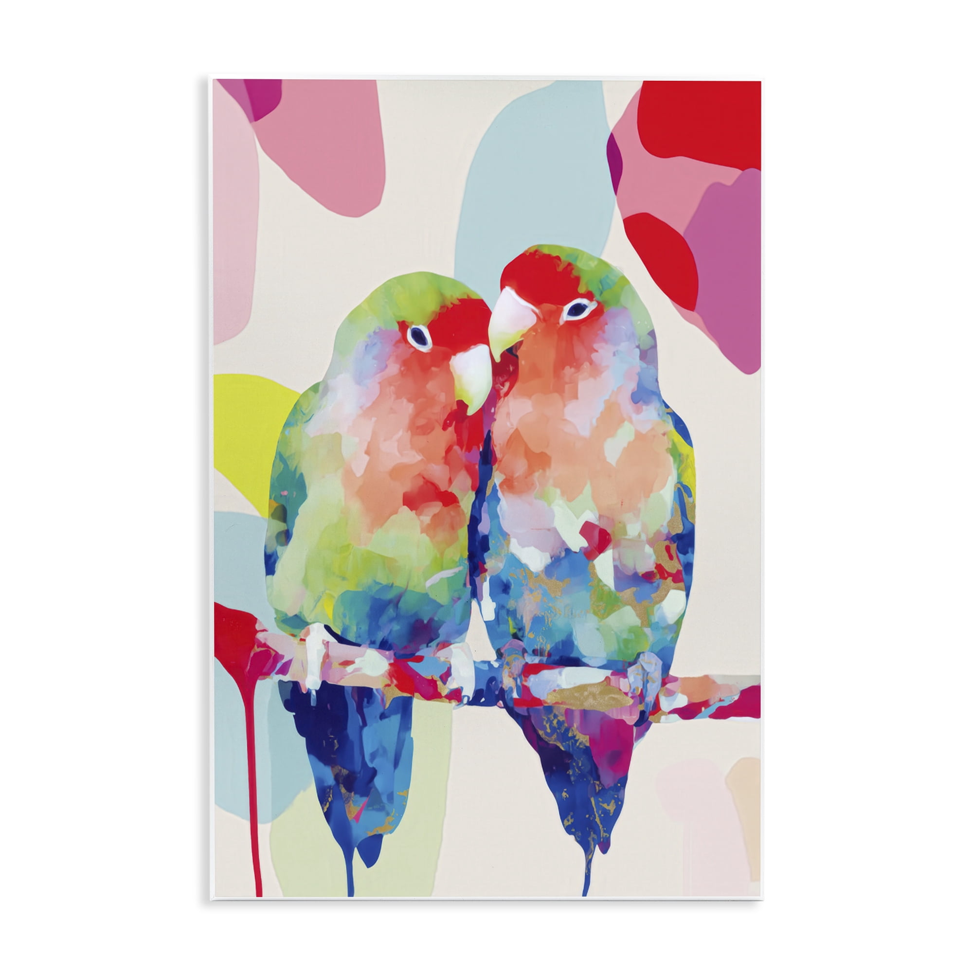 Stupell Industries Lovebirds on a Branch Wall Plaque Art, design by Chromatic Storm Studio