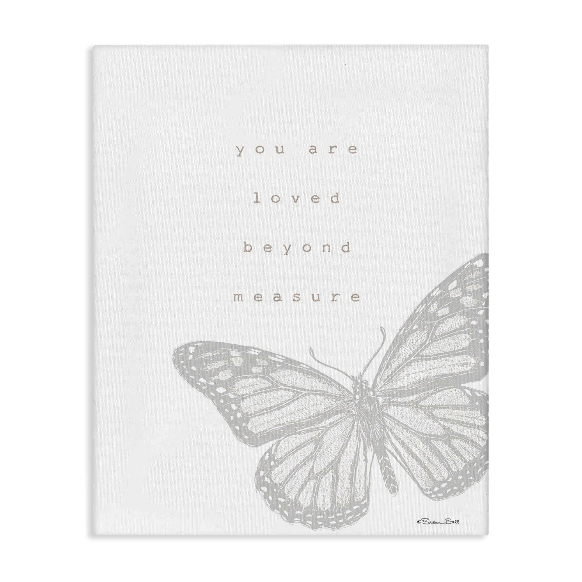 Stupell Industries Loved Beyond Measure Animals & Insects Painting Gallery Wrapped Canvas Art Print Wall Art, 16 x 20