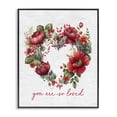 thumbnail image 1 of Stupell Industries Farmhouse Loved Heart Wreath Black Framed Giclee Art, 16 x 20, by Lettered and Lined, 1 of 8