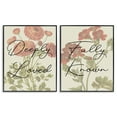 thumbnail image 1 of Stupell Industries Loved & Known Florals Plants & Flowers Painting Black Framed Art Print Wall Art, 16 x 20, Set of 2, 1 of 2