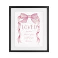 thumbnail image 1 of Stupell Industries Glam Loved More Sentiment Pink Ribbon Black Framed Print Under Glass, 13 x 16, by Cindy Jacobs, 1 of 8