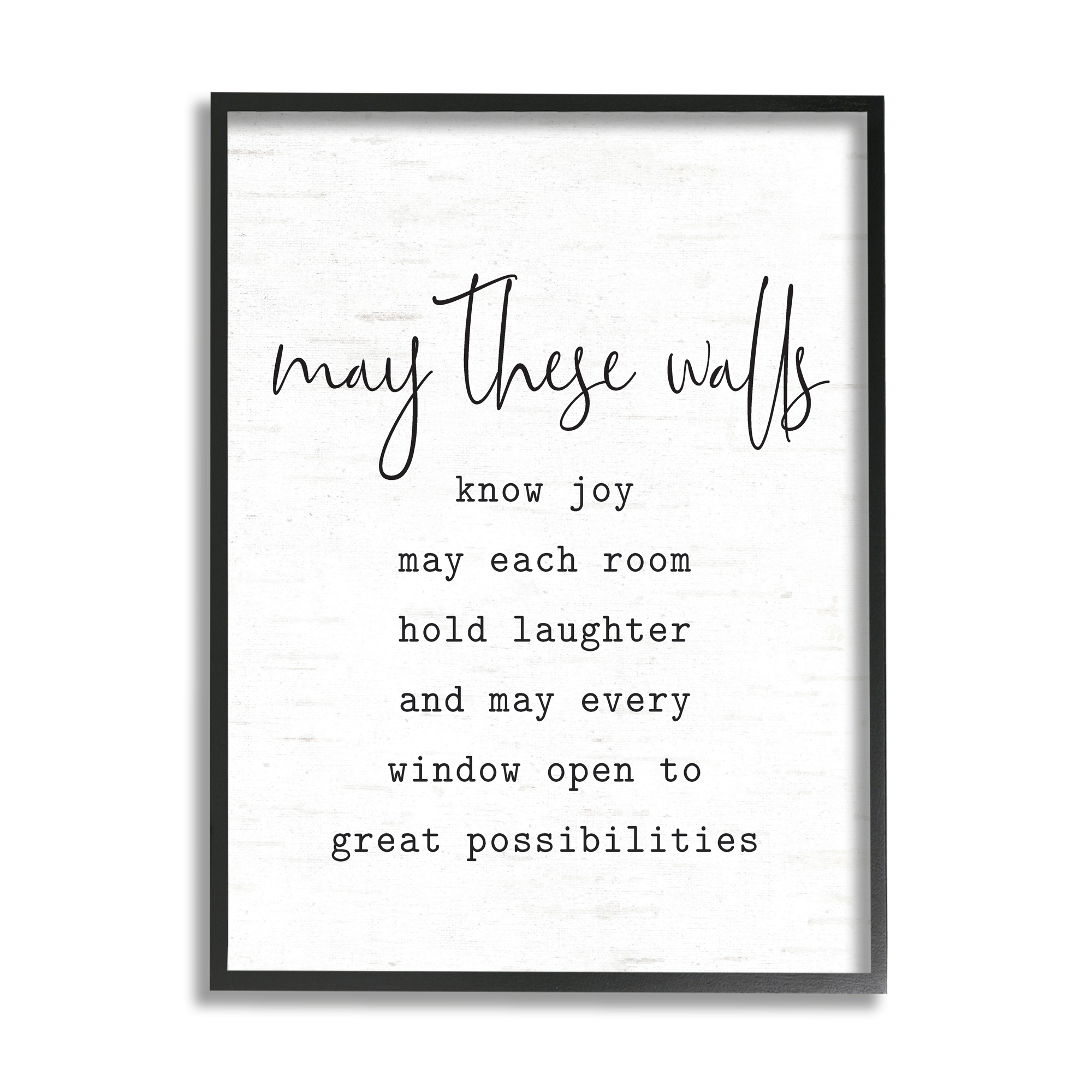 Stupell Industries Loving Home Quote Heartfelt Family Birch Pattern Graphic Art Black Framed Art Print Wall Art, Design by Lettered and Lined