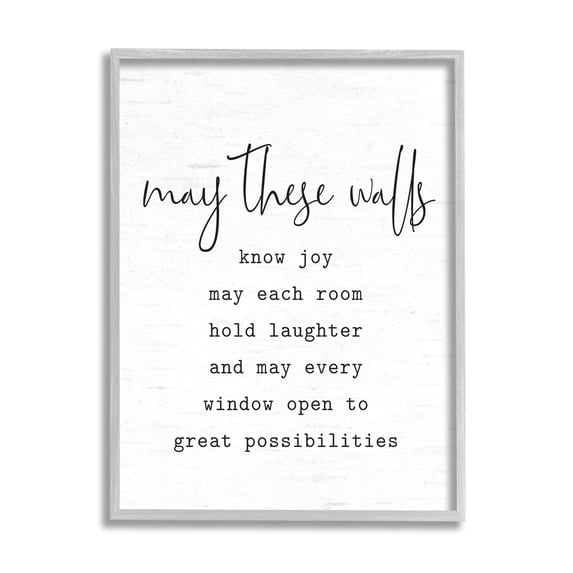 Stupell Industries Loving Home Quote Heartfelt Family Birch Pattern Graphic Art Gray Framed Art Print Wall Art, Design by Lettered and Lined