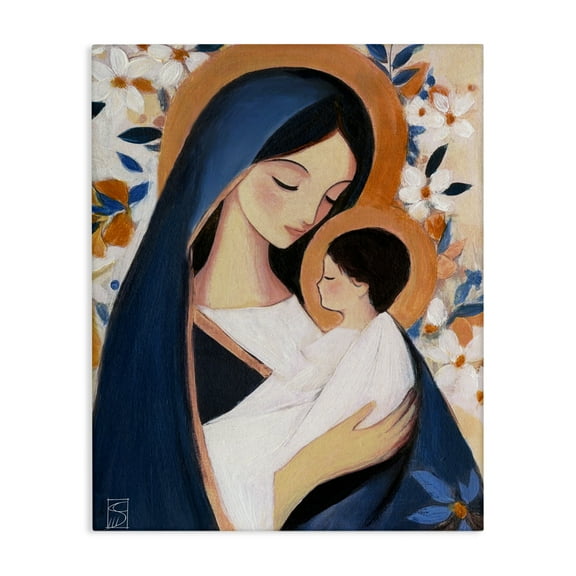 Stupell Industries Loving Mother And Child Canvas Wall Art design by Sara Culpepper, 48 x 36