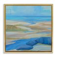 thumbnail image 1 of Stupell Industries Rustic Lodge Low Tide Azure Dunes Gold Floating Frame Canvas Art, 18 x 18, by Lynn Ericson Fine Art, 1 of 8