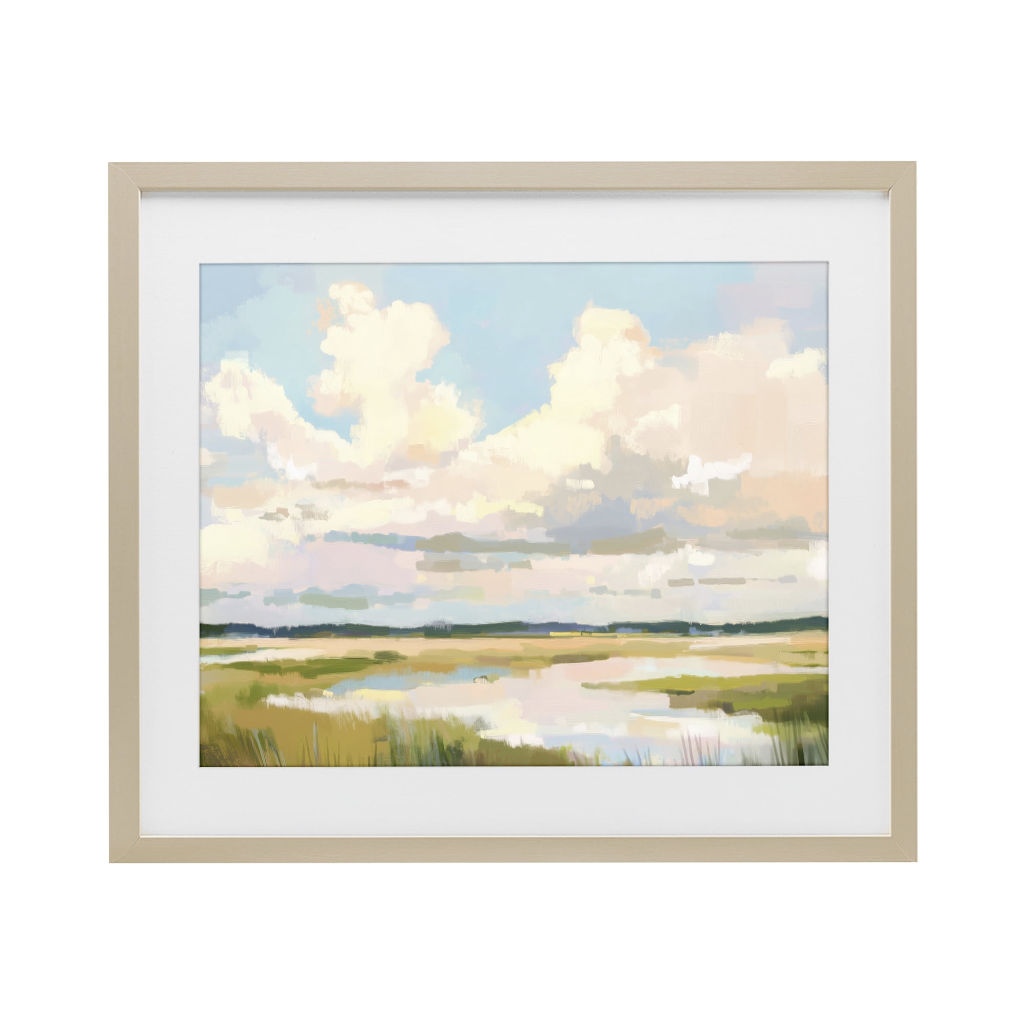 Stupell Industries Lowcountry Marsh at Dawn Birch Framed Print Under Glass, design by LSR Design Studio