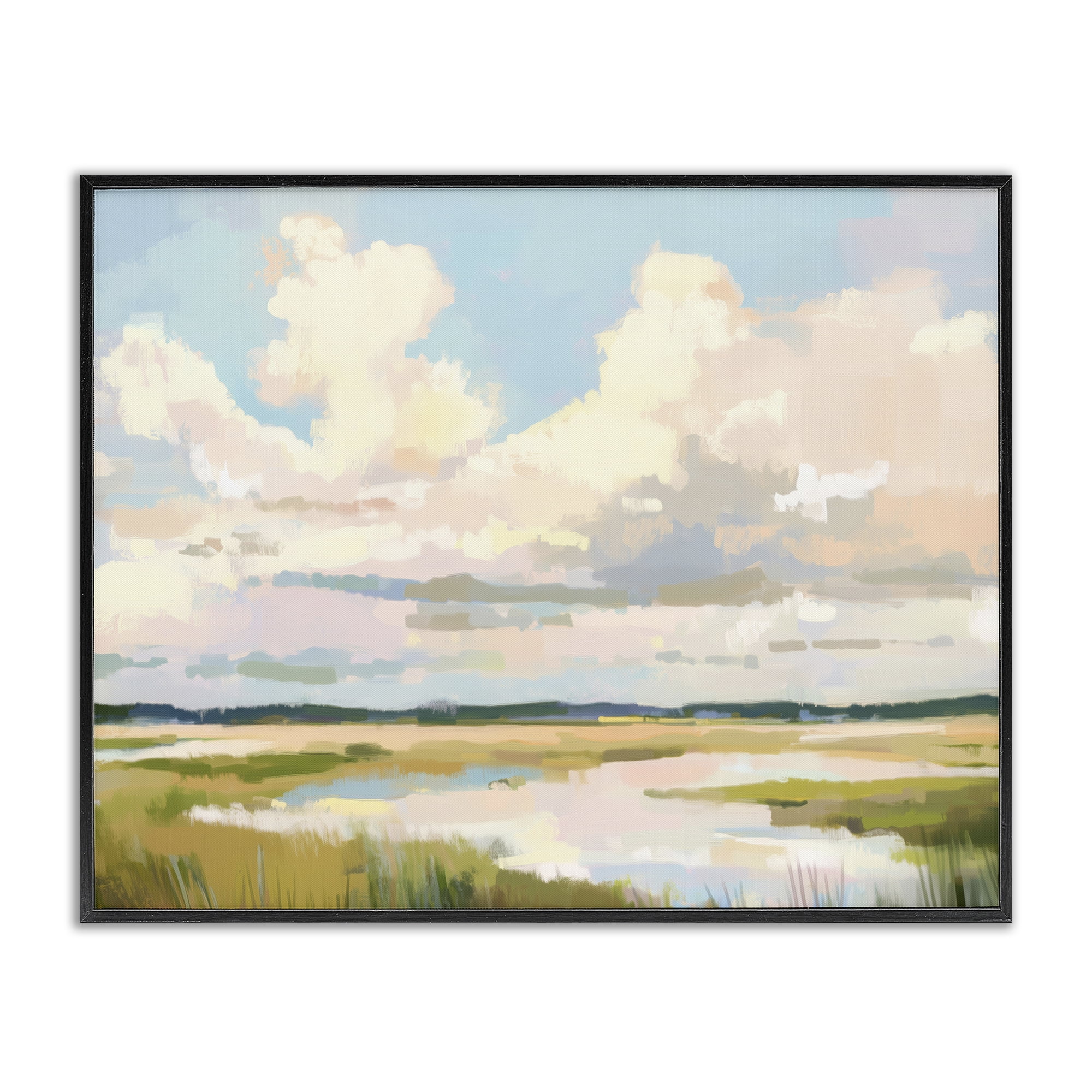 Stupell Industries Lowcountry Marsh at Dawn Black Framed Giclee Art, design by LSR Design Studio
